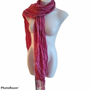 Scarf Shades of Pink with Fringes 33x23